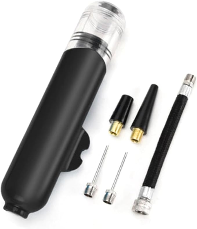 Two-Way Mini Ball Pump Football Basketball Volleyball Toy Swimming Ring Life Jacket Inflatable Portable Pump Black